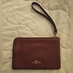 Burgundy Coach wristlet